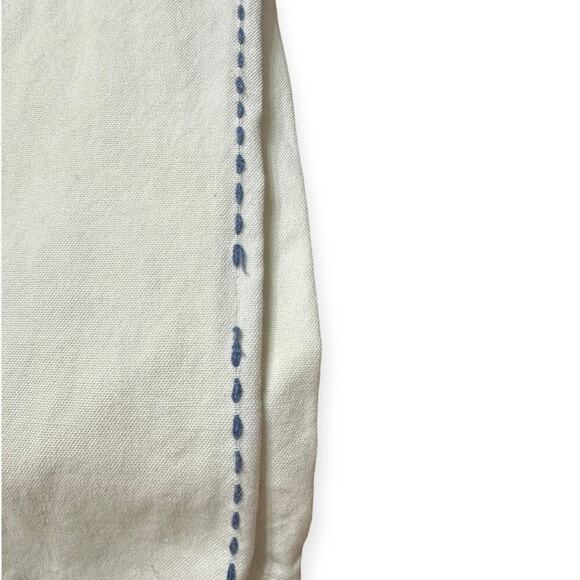 Pottery Barn Kids Pickstitch Curtain Red and Blue 44 x 63 - Picture 5 of 7